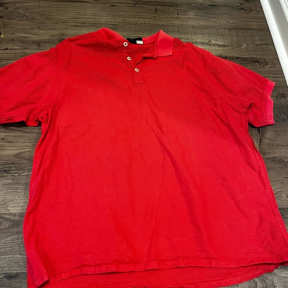 Vintage Patagonia 1990s Cotton Mesh Polo Shirt – Red, Size L (Made in Hong Kong) - Picture 2 of 6